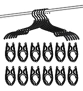 24 Pcs Travel Hangers - Portable Folding Clothes Hangers Travel Accessories Foldable Clothes Dryi...