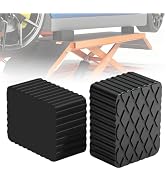 2 Pack Solid Rubber Auto Lift Pads, Anti-Slip Lift Blocks for Vehicle Lifts | 6-5/16" x 4-3/4" x ...