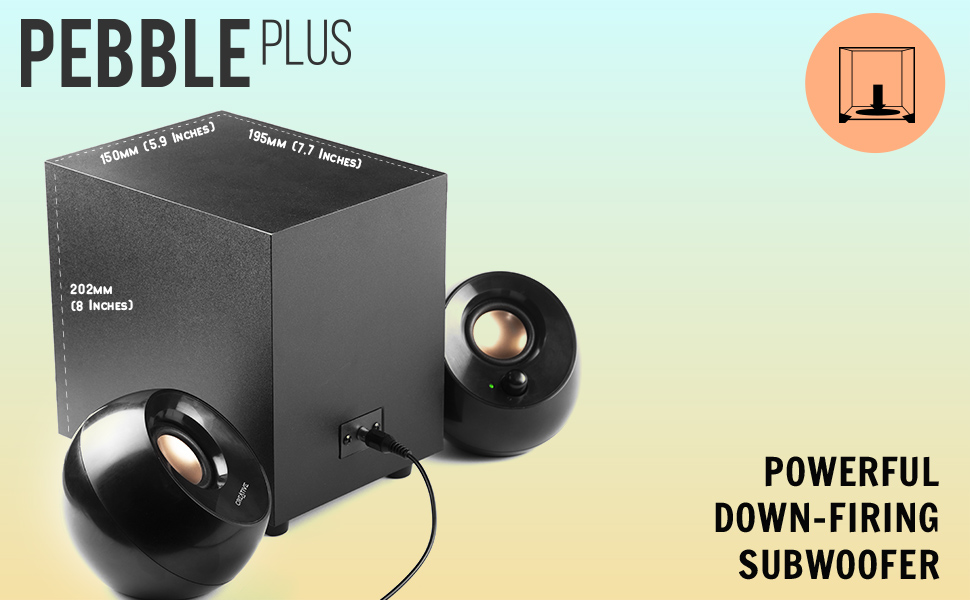 POWERFUL DOWN-FIRING SUBWOOFER