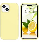 GUAGUA Compatible with iPhone 15 Plus Case Liquid Silicone Soft Gel Rubber Slim Thin Microfiber L...
