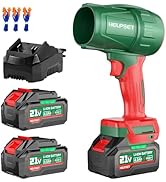 Cordless Leaf Blower with 2×4.0Ah Batteries & Charger, Powerful Electric Blower for Patio, Lawn C...