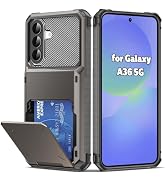 AFGHOA for Samsung A36 5G Wallet Case 5 Credit Card Holder for Galaxy A36 5G Flip Cover Hidden Co...