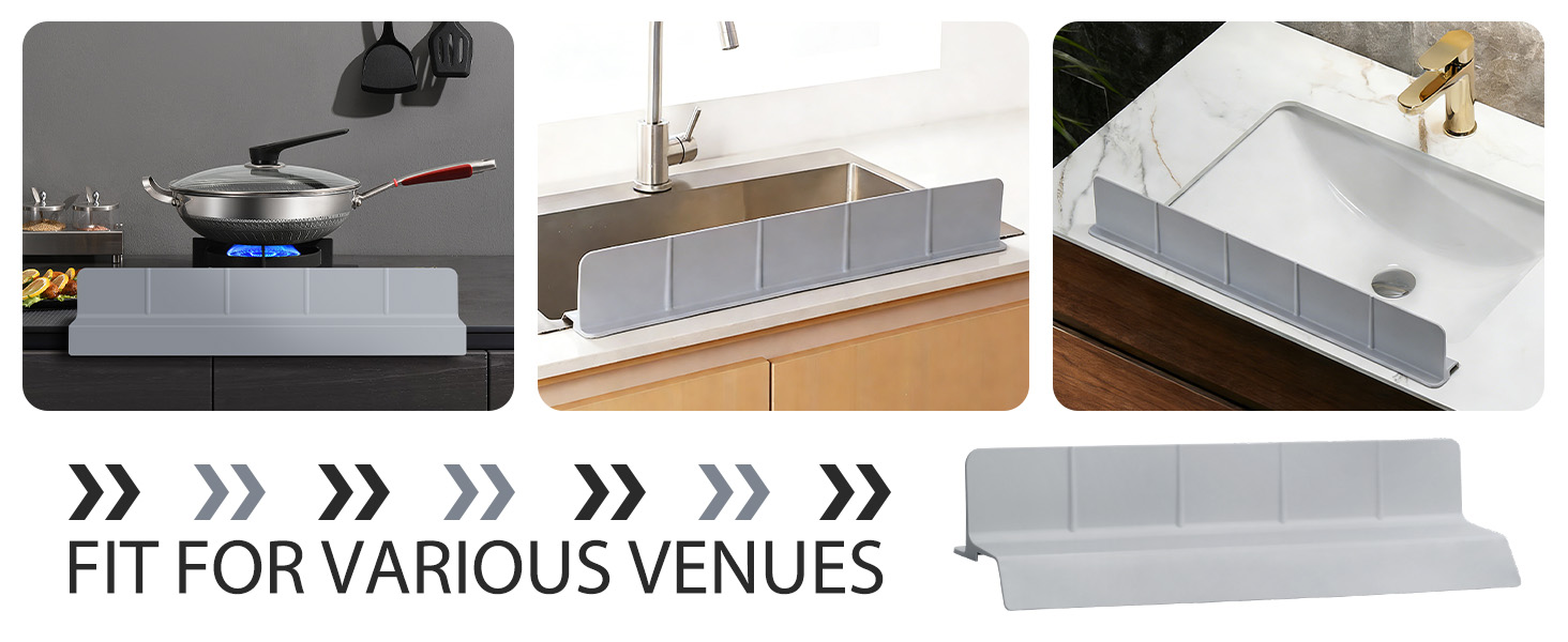 sink guard splash kitchen water silicone strip front edge mat faucet premium protectors backsplash
