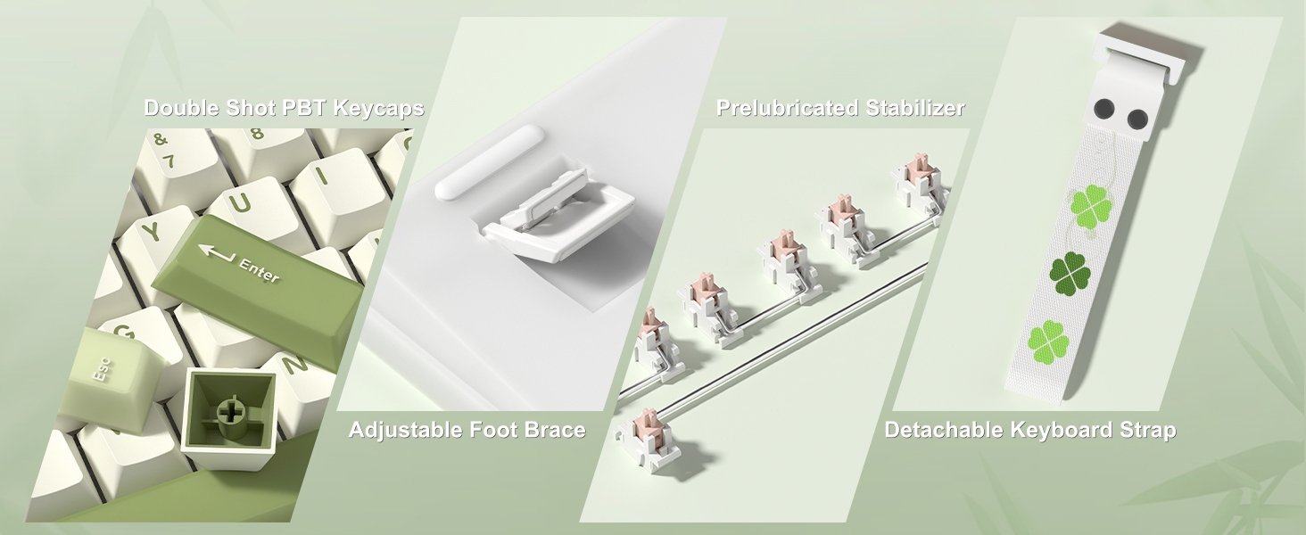 60% Gaming Keyboard Pink, QMK/VIA Creamy Mechanical Keyboard