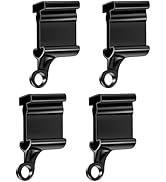 TOKPLNU Curtain Track End Stop for Flexible Bendable Curtain Track,4 Pack Black Curved Siding Cei...