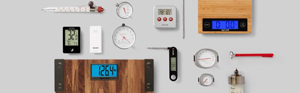 taylor digital bathroom scale kitchen scale thermometer analog weather