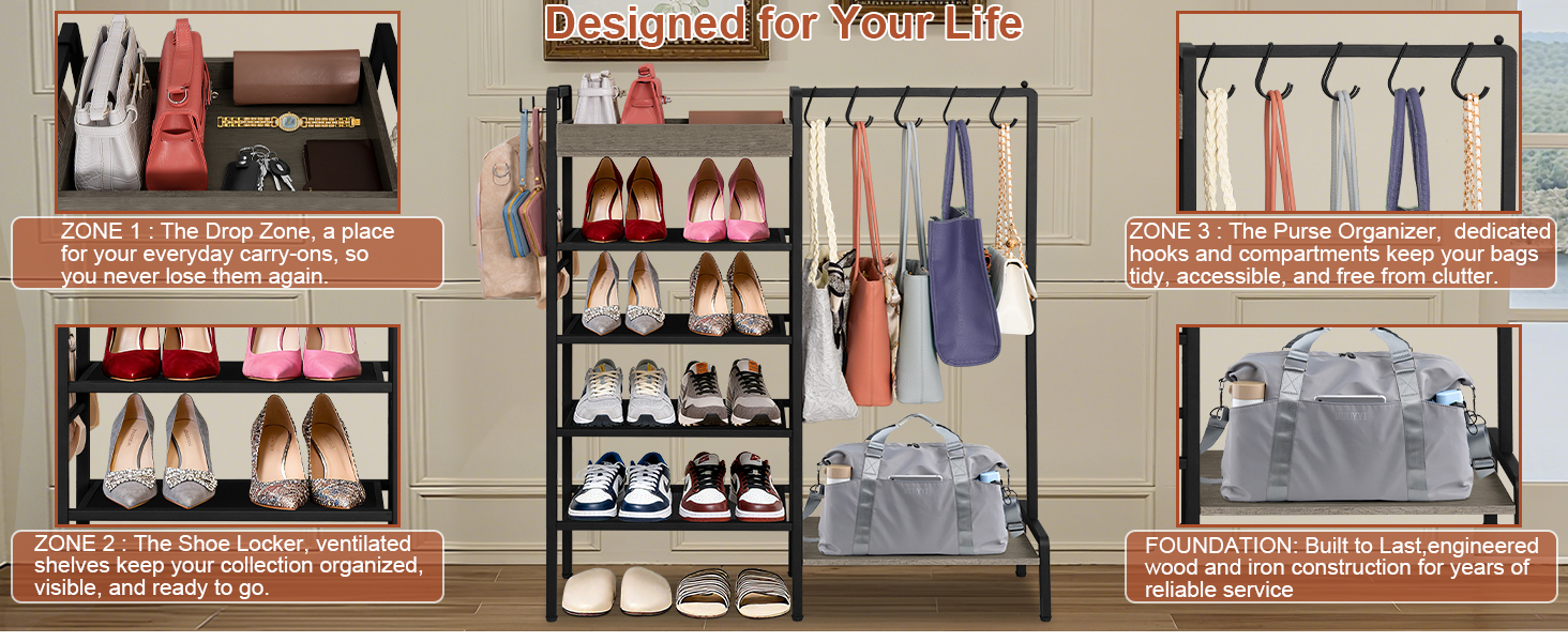 shoe rack for front entrance