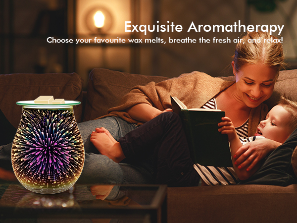 3D Fireworks Wax Melts Warmer - 6