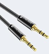 Syncwire 3.5mm Nylon Braided Aux Cable (3.3ft/1m,Hi-Fi Sound), Audio Auxiliary Input Adapter Male...