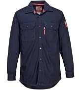 Portwest FR89 Lightweight Bizflame 88/12 FR Shirt Navy, XX-Large