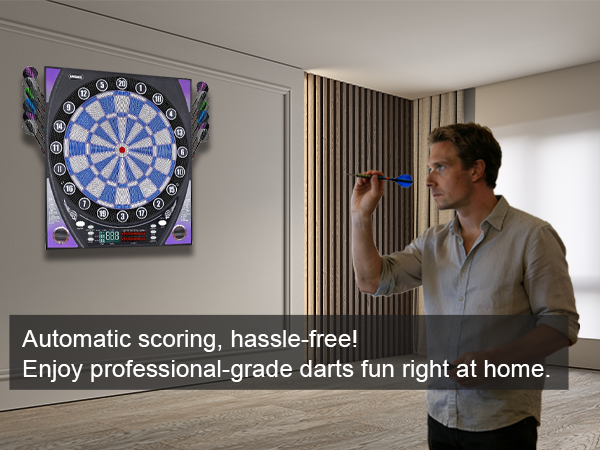 Electronic Dart Board with Bright Score Display