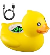 b&h Baby Bath Thermometer - USB Rechargeable (Classic Charging Duck) | Instant & Accurate Tempera...