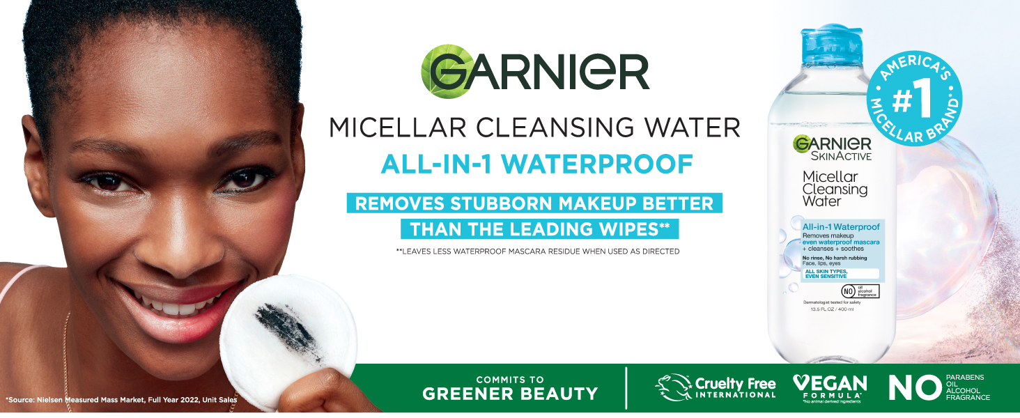 remove waterproof makeup with micellar water and eco pads