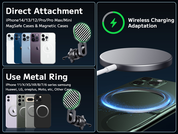 Car Phone Charger Mount Holder Stand Fast Charging