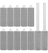 12 Packs Pumice Cleaning Stone with Extra Long Handle, Pumice Stone for Toilet Bowl Clean for Cle...