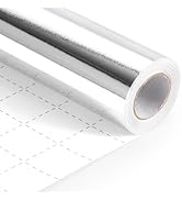 Silver Wrapping Paper, 17inch x 33ft Solid Color Metallic Lustre Paper, Silver Gift Wrapping Pape...