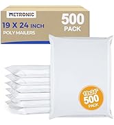 Metronic Poly Mailers 19x24 500Pcs Large Shipping Bags for Clothes,Heavy Duty Shipping Envelopes ...