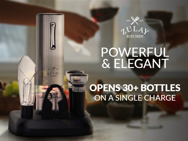 Rechargeable wine opener 5 piece gift set