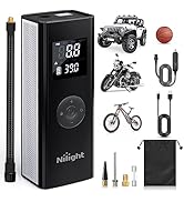 Nilight Tire Inflator Portable Air Compressor 7800mAh Rechargeable Battery 12VDC Air Pump Digital...