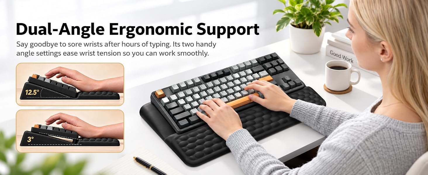 Dual-Angle Ergonomic Support