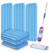 6 Pack Reusable Mop Pads Compatible with Swiffer PowerMop, Power Mop Refills Power Mop Pads Refil...