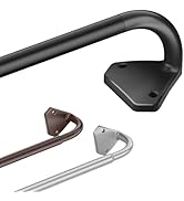 Kuianroll Black Curtain Rods for Windows 28 to 48 Inch,Adjustable Blackout Curtain Rod for Bedroo...
