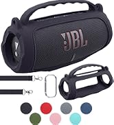 co2CREA Silicone Case for JBL Charge 5 Portable Waterproof Bluetooth Speaker, Portable Travel Sof...