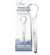 Dr. White’s Precision Tongue Care Collection – Single Grip Tongue Cleaner, 420 Surgical-Grade St...