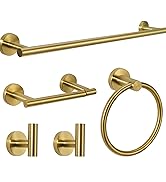 AGKXHDEC 5-Piece Stainless Steel Bathroom Hardware Sets,24 inch Towel Bar,Towel Ring,Toilet Paper...