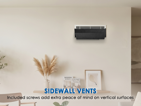 Heavy duty wall and baseboard vent deflector - designed for floor and wall use