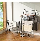 Whitmor Spacemaker Folding Drying Rack, Indoor Clothes Organizer with Patent-Pending Design, Spac...