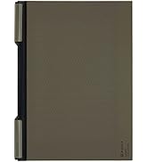 Kokuyo Bizrack Clipnote Punchless, Clip Folder, Holds up to 25 Sheets, A4-S, Olive Green, Japan I...