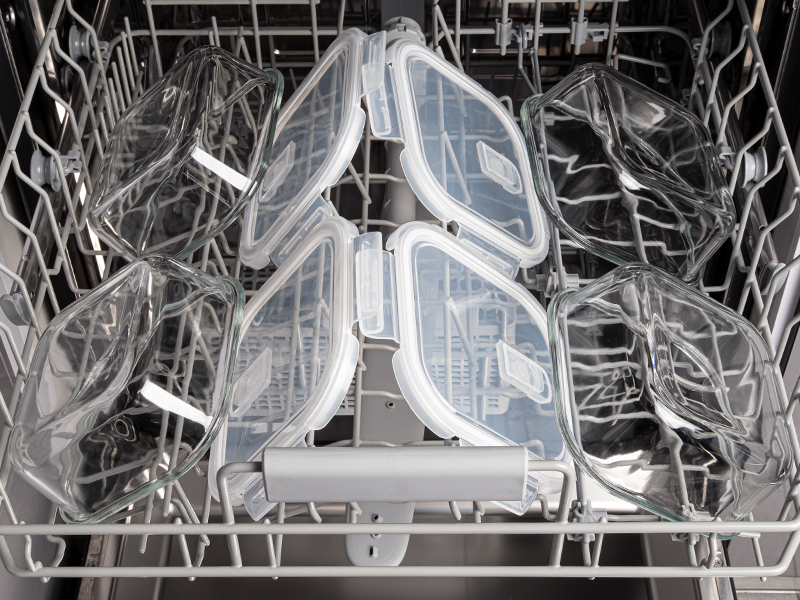 3 Cup Glass Storage Containers with Lids 24 oz, Small Square Borosilicate Glass Food