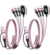 3 USB C Multi Charging Cable for Phone iWatch Charger/Car Travel Essentials | Multi USB C Chargin...