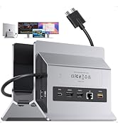 MacBook Docking Station Dual Monitor 4K@60Hz with M.2 NVMe SSD Enclosure | PULWTOP Vertical USB C...