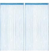 HADEEONG 2 Pack 39 x 79 Inch String Curtains for Doorway, Home Decor Sequin Glitter String Curtai...
