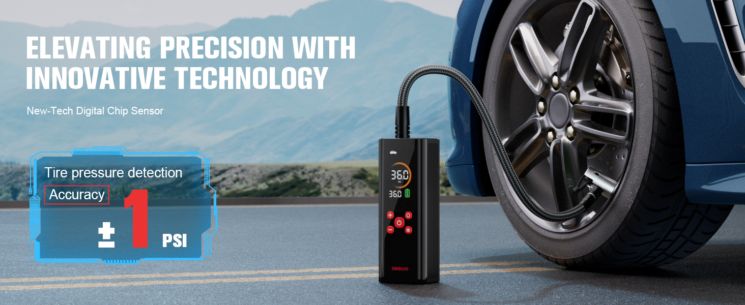 portable compressor tire inflator