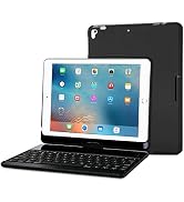 ProCase iPad 9.7 2018/2017 (Old Model) Keyboard Case, 360 Degree Rotation Swivel Cover Case with ...