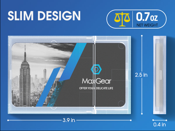 Plastic Card Holder (3 Pack)