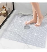 HITSLAM Square Shower Mat 27x27 Inch, Extra Large Non Slip Shower Mats for Inside Shower Stall, A...