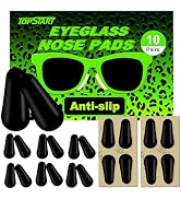 1.6mm Ultra-Thin Silicone Nose Pads for Glasses – Anti-Slip Adhesive Replacement Nose Pads, with ...