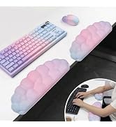 L-Shaped Desk Elbow Pad for Desk Cloud Wrist Rest for Computer Keyboard and Mouse Elbow Wrist Sup...