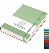 AHGXG Lined Journal Notebook - 320 Numbered Pages Leather Journal for Women, 100gsm Thick College...