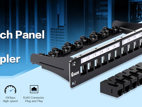 12port keystone patch panel