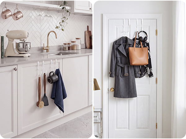 Over The Door Double Hanger Hooks