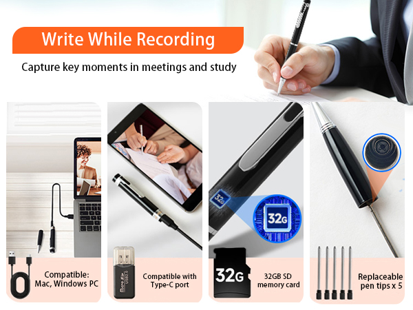 write while recording