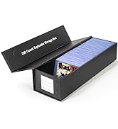 CollectHall Toploader Storage Box Hold 200 Count Top loaders, Magnetic Closure Sports Card Storag...