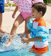 MoKo Toddler Swim Vest for Kids, Swim Arm Floaties 22-66 lbs Boys and Girls Cartoon Swimming Wate...