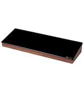 Desktop Black Glass Dry Erase Whiteboard with Wooden Storage Box for Office Supplies, Keyboard St...