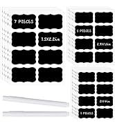 120pcs Chalkboard Labels for Storage Bins, Chalk Labels for Containers, Waterproof Mason Jar Labe...